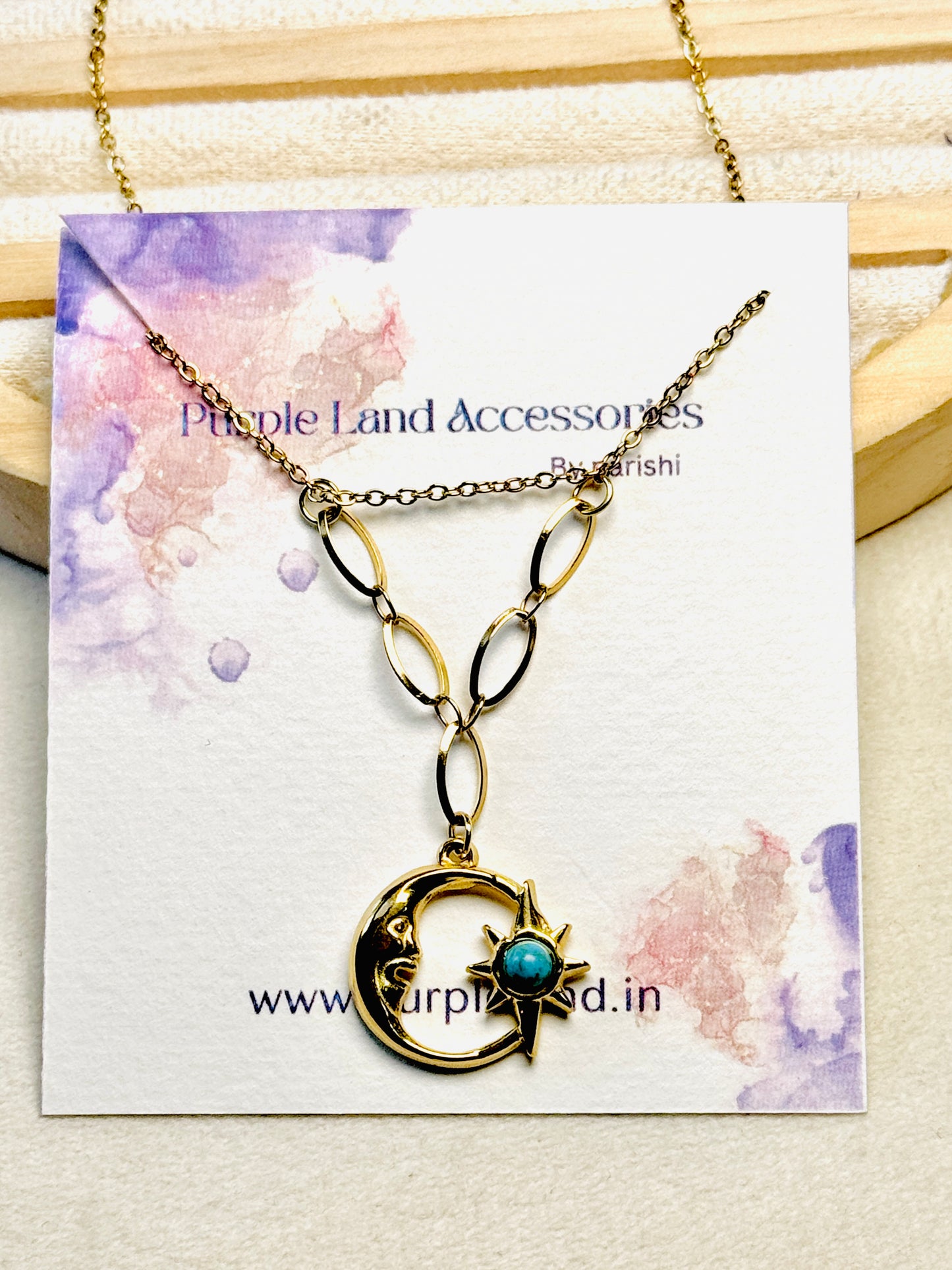 Sun & Moon Charm Necklace