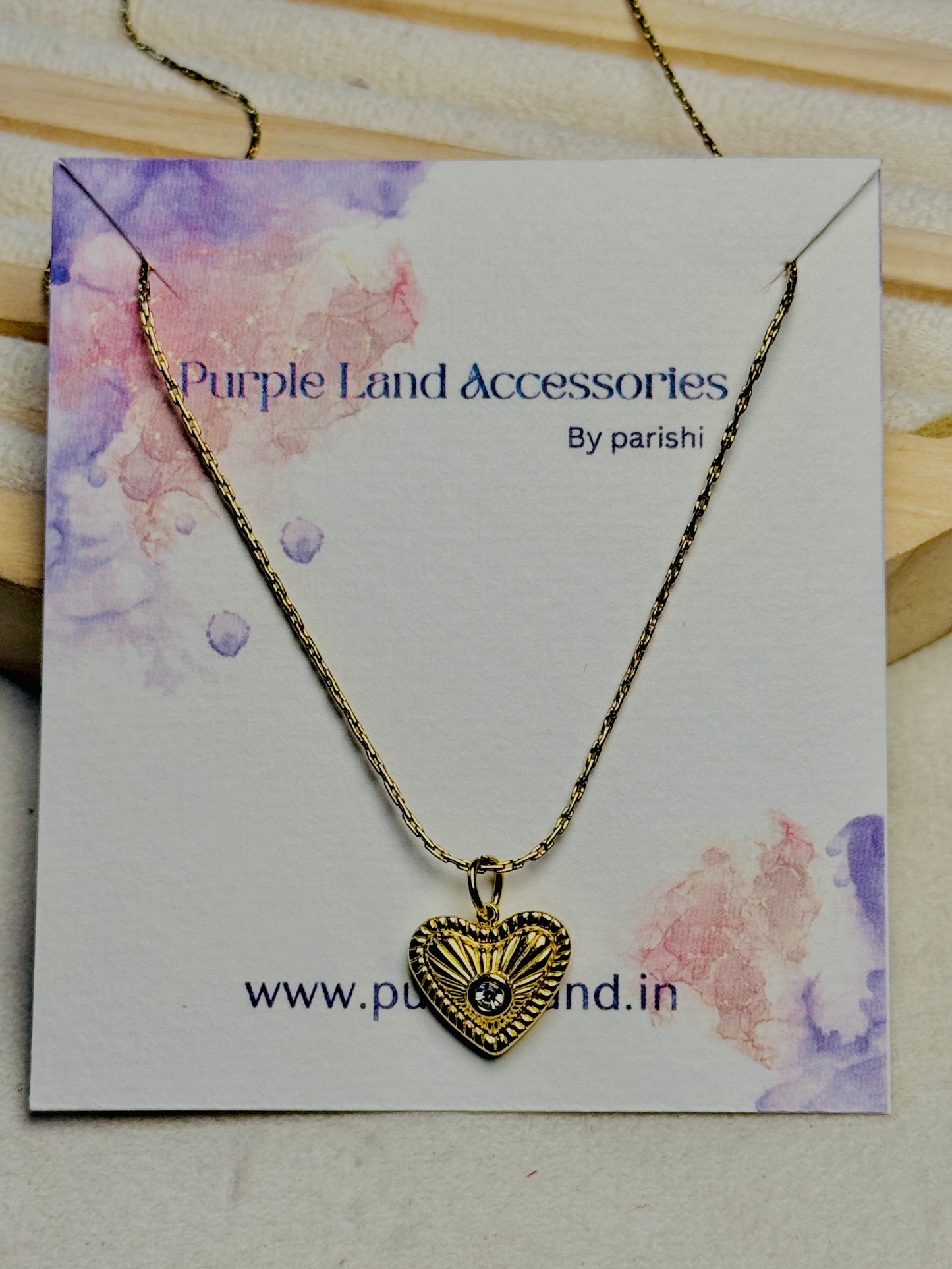 Textured Heart With Stone