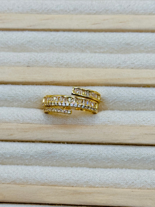 The Four Layer Studded Ring (Adjustable)
