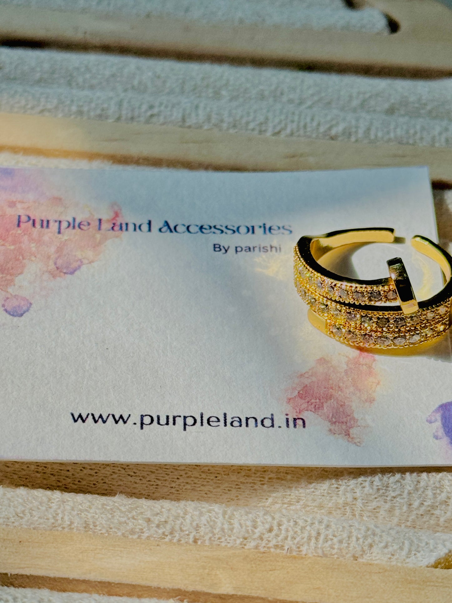 The Three Layer Studded Nail Ring (Adjustable)