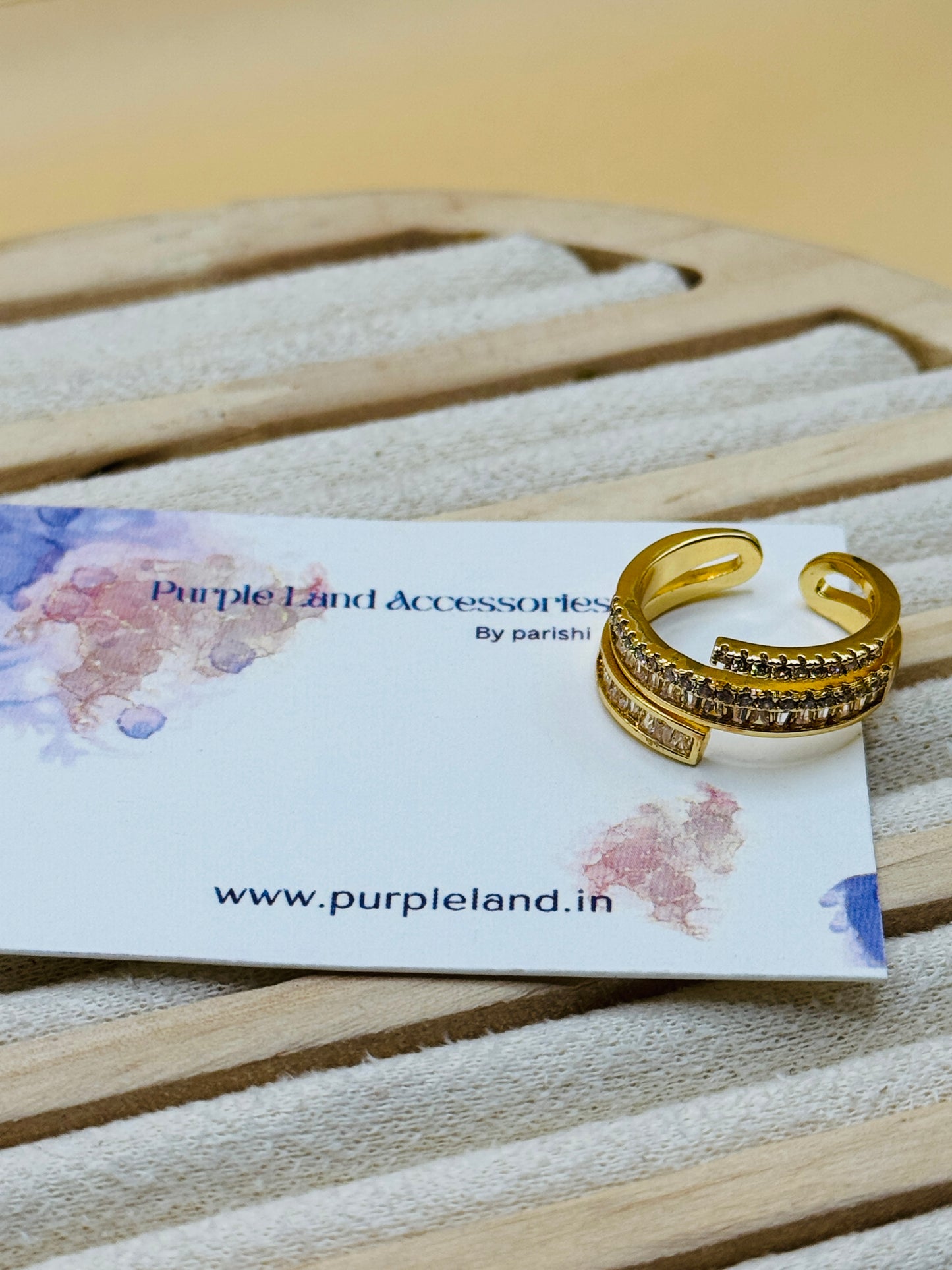 The Four Layer Studded Ring (Adjustable)